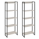 Kit 2 Estantes Multiuso Escritório Industrial 5 Prateleiras A