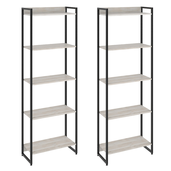 Kit 2 Estantes Multiuso Escritório Industrial 5 Prateleiras A