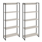 Kit 2 Estantes Multiuso Escritório Industrial 5 Prateleiras A