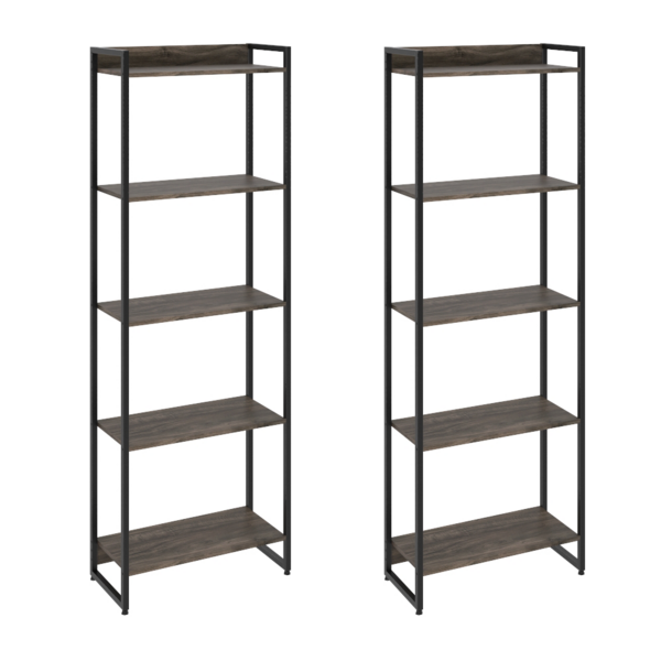 Kit 2 Estantes Multiuso Industrial 5 Prateleiras Areta 186x60