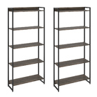 Kit 2 Estantes Multiuso Industrial 5 Prateleiras Areta 186x80