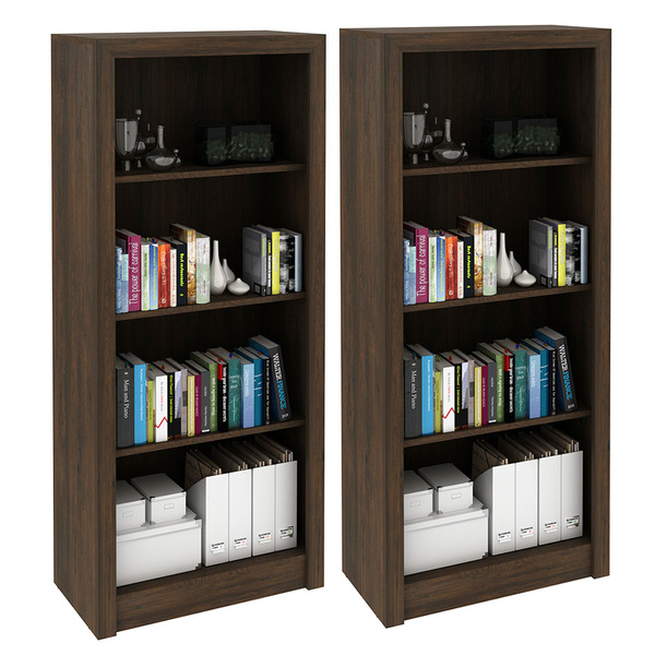 Kit 2 Estantes Para Escritório E Home Office 3 Prateleiras De