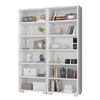 Kit 2 Estantes Para Livros 5 Prateleiras 188cmx121m Office Br