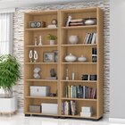 Kit 2 Estantes Para Livros 5 Prateleiras 188cmx121m Office Fr