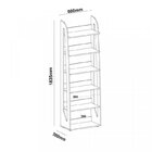 Kit 2 Estantes Para Livros 6 Prateleiras Floripa Espresso Móv