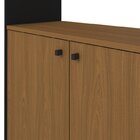 Kit 2 Estantes Para Livros Alta Com Pés De Metal Industrial 2