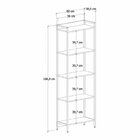 Kit 2 Estantes Para Livros Altas Industrial Aço 5 Prateleiras