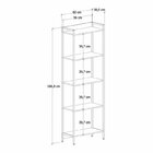 Kit 2 Estantes Para Livros Altas Industrial Aço 5 Prateleiras