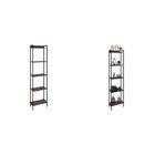 Kit 2 Estantes Para Livros Altas Industrial Aço 5 Prateleiras