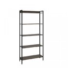 Kit 2 Estantes Para Livros Altas Industrial Aço 5 Prateleiras