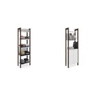 Kit 2 Estantes Para Livros Az Biblioteca 2 Portas Premium Esp