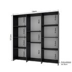 Kit 2 Estantes Para Livros Baixa 7 Prateleiras 137,5cmx272cm