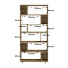 Kit 2 Estantes Para Livros Euforia Yescasa Lamina Mel Em Mdp