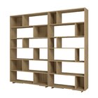 Kit 2 Estantes Para Livros Euforia Yescasa Lamina Mel Em Mdp