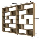 Kit 2 Estantes Para Livros Euforia Yescasa Lamina Mel Em Mdp