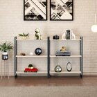 Kit 2 Estantes Para Livros Industrial 3 Prateleiras 104cmx160