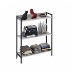 Kit 2 Estantes Para Livros Industrial 3 Prateleiras 104cmx160