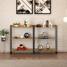 Kit 2 Estantes Para Livros Industrial 3 Prateleiras 104cmx160