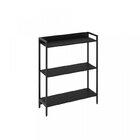 Kit 2 Estantes Para Livros Industrial 3 Prateleiras 104cmx160