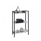 Kit 2 Estantes Para Livros Industrial 3 Prateleiras 104cmx60c