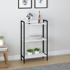 Kit 2 Estantes Para Livros Industrial 3 Prateleiras 104cmx60c