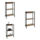 Kit 2 Estantes Para Livros Industrial 3 Prateleiras 104cmx60c