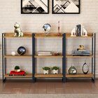 Kit 2 Estantes Para Livros Industrial 3 Prateleiras 104cmx60c