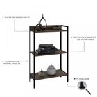 Kit 2 Estantes Para Livros Industrial 3 Prateleiras 104cmx60c