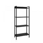 Kit 2 Estantes Para Livros Médias Industrial Aço 4 Prateleira