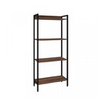 Kit 2 Estantes Para Livros Médias Industrial Aço 4 Prateleira