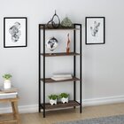 Kit 2 Estantes Para Livros Médias Industrial Aço 4 Prateleira