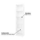 Kit 2 Estantes Texas 45 Cm Com 10 Nichos Branco