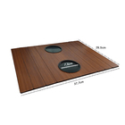 Kit 2 Esteira Bandeja Para Braço De Sofá Suporte Porta Copo E