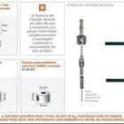 Kit - 2 Esticador / 2 Fixador / 2 Flange / 5m Cabo Aço Para P