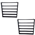 Kit 2 Expositor De Esmalte Com 4 Partição 60x60 Mdf Preto