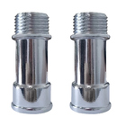 Kit 2 Extensão P/ Torneira Média 1/2'' 58mm Metal Cromado