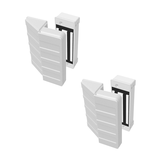 Kit 2 Fechaduras Eletromagnética Eletroimã Al 150 Com Sistema