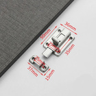 Kit 2 Fechos Travas Tramela Deslizantes De Aço Inoxidável Par