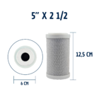 Kit 2 Filtro 5" Refil Polipropileno Carvão Ativado 125 Pou Br