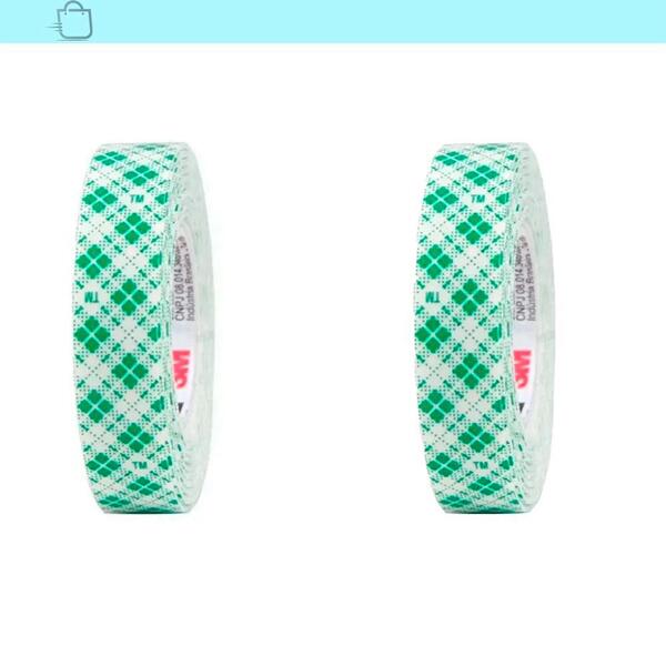 Kit 2 Fita Dupla Face 3m Fixa Forte Banheiro Espelho Áreas Úm