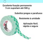Kit 2 Fita Dupla Face 3m Fixa Forte Banheiro Espelho Áreas Úm