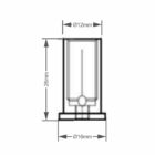 Kit/2 Fixador De Teto Em Aço Niquelado Sem Ajuste Com Rosca M