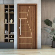 Kit 2 Folhas De Porta De Madeira Frisada 210x60cm Espessura 3