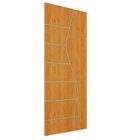 Kit 2 Folhas De Porta De Madeira Frisada 210x70cm Espessura 3