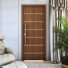 Kit 2 Folhas De Porta De Madeira Frisada 210x90 Espessura 3,5