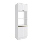 Kit 2 Fornos Celeste Kappesberg 100% Mdf 4 Portas Branco 70cm