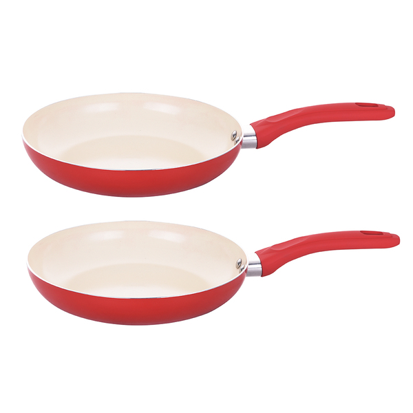 Kit 2 Frigideiras Revestimento Cerâmico Rubi 1,8mm 24cm