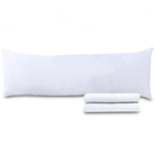 Kit 2 Fronhas De Travesseiro De Corpo Percal 180 Fios 130x40c