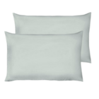 Kit 2 Fronhas Em Malha 100% Algodão Conforto Macio Cinza Claro