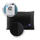 Kit 2 Fronhas Laura Percal 200 Fios 70x50cm Sem Aba Preto